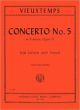 INTERNATIONAL MUSIC VIEUXTEMPS Concerto No 5 In A- Op 37 For Violin & Piano Edited Galamian