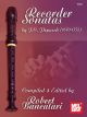 MEL BAY RECORDER Sonatas By J.c Pepusch For Recorder