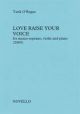 NOVELLO TARIK O'regan Love Raise Your Voice For Mezzo Soprano Violin & Piano (2009)