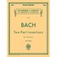 G SCHIRMER J S Bach Two Part Inventions For The Piano