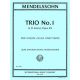 INTERNATIONAL MUSIC MENDELSSOHN Trio No.1 In D Minor Opus 49 For Piano Trios Violin/cello/piano