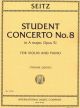 INTERNATIONAL MUSIC SEITZ Student Concerto No.8 In A Major Opus 51 For Voilin & Piano