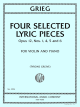 INTERNATIONAL MUSIC GRIEG Four Selected Lyric Pieces Op.12 Nos.1,4,5,6