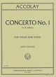 INTERNATIONAL MUSIC JEAN Baptiste Accolay Concerto No 1 In A Minor For Violin & Piano