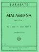 INTERNATIONAL MUSIC SARASATE Malguena For Violin & Piano