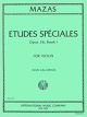 INTERNATIONAL MUSIC MAZAS Etudes Speciales Opus 36 No. 1 For Violin Edited By Ivan Galamian