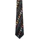 AIM GIFTS SPIRAL Guitars & Staff Tie