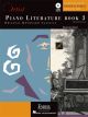 FABER PIANO Literature Book 3 Original Keyboard Classics Intermediate Cd Included