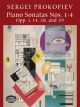 DOVER PUBLICATION PROKOFIEV Piano Sonatas Nos 1 - 4 Opp 1/14/28/29 For Piano Solo