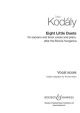 BOOSEY & HAWKES KODALY Eight Little Duets For Soprano & Tenor Voices & Piano