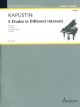 SCHOTT KAPUSTIN 5 Etudes In Different Intervals Op.68 For Piano