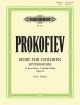 EDITION PETERS PROKOFIEV Music For Children 12 Easy Pieces Op.65 For Piano (kindermusik)