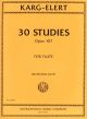INTERNATIONAL MUSIC KARG-ELERT 30 Studies Opus 107 For Flute Edited By Stephanie Jutt