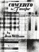 G SCHIRMER CONCERTO In F Major For Piano Duet By Jean Williams