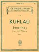 G SCHIRMER KUHLAU Sonatinas For The Piano Book 2