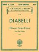 G SCHIRMER ANTON Diabelli Eleven Sonatinas Opus 151 & 168 For Piano Solo