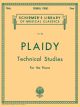 G SCHIRMER LOUIS Plaidy Technical Studies Volume 304 For Piano Solo