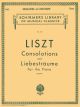 G SCHIRMER LISZT Consolations & Liebestraume For The Piano