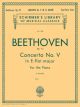G SCHIRMER CONCERTO No. 5 In E-flat Major (emperor) Op. 73 For The Piano (2-piano Score)