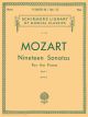 G SCHIRMER WOLFGANG A Mozart Nineteen Sonatas For The Piano Book 1 Nos 1 To 10