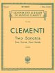 G SCHIRMER MUZIO Clementi Two Sonatas For Two Pianos Four Hands