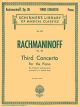G SCHIRMER RACHMANINOFF Concerto No 3 In D Minor Op 30 Piano Duet