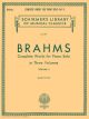 G SCHIRMER BRAHMS Complete Works For Piano Solo In Three Volumes Volume 2