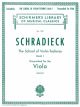 G SCHIRMER SCHRADIECK School Of Violin Technics Book 1 Transcribed For Viola