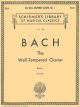 G SCHIRMER J S Bach Well Tempered Clavier Book 1