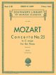 G SCHIRMER MOZART Concerto No 25 In C Major K503 For Two Pianos Four Hands