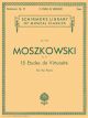 G SCHIRMER MOSZKOWSKI 15 Etudes De Virtuosite Op.72 For The Piano