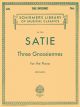 G SCHIRMER SATIE Three Gnossiennes For The Piano