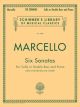 HAL LEONARD MARCELLO Six Sonatas For Cello Or Double Bass With Piano