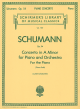 G SCHIRMER SCHUMANN Concerto In A Minor Op.54 For Piano Solo Edited By Clara Schumann
