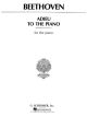 G SCHIRMER BEETHOVEN Adieu To The Piano For The Piano