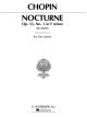 G SCHIRMER FREDERIC Chopin Nocturne Opus 55 No 1 In F Minor For Piano Edited Joseffy