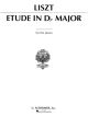 G SCHIRMER LISZT Etude In Db Major Un Sospiro For Piano Solo