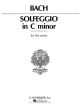 G SCHIRMER CARL Philipp Emanuel Bach Solfeggio In C Minor For The Piano