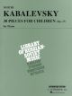 G SCHIRMER DMITRI Kabalevsky 30 Pieces For Children Op.27 For Piano Solo