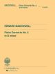 G SCHIRMER EDWARD Macdowell Piano Concerto No.2 In D Minor 2 Pianos 4 Hands