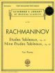 G SCHIRMER RACHMANINOV Etudes Tableaux Op.33 & 39 For Piano Solo