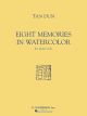 G SCHIRMER TAN Dun Eight Memories In Watercolors For Piano Solo