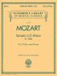 G SCHIRMER MOZART Sonata In E Minor K304 For Violin & Piano Edited By Henri Schradieck
