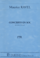 EDITIONS DURAND SCOR RAVEL Concerto In G For Piano & Orchestra,score