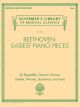 G SCHIRMER BEETHOVEN Beethoven:easiest Piano Pieces For Piano Solo
