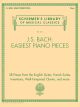G SCHIRMER J.S. Bach Easiest Piano Pieces