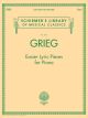 G SCHIRMER GRIEG Easier Lyric Pieces For Piano