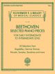 G SCHIRMER BEETHOVEN Selected Piano Pieces Vol 2149 For Early Intermediate-intermediate