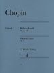 HENLE CHOPIN Ballade In F Minor Opus 52 For Piano