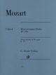 HENLE MOZART Piano Sonata In D Major K284
